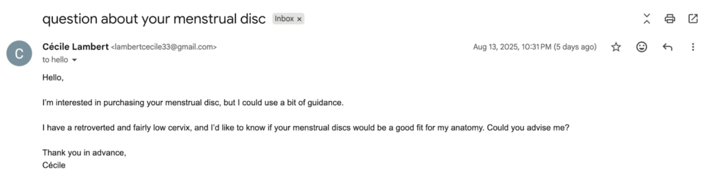 Question to the hello disc customer service