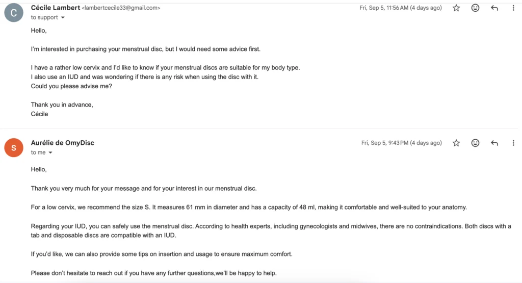 Omydisc customer service review